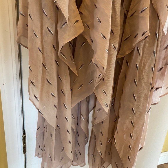 Halston Ruffle Skirt Gown! Stunning! New With Tags - Picture 15 of 15